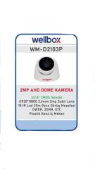 DOME KAMERA 2MP 1/2.8'' CMOS SENSÖR 18 IR LED 20M GECE GÖRÜŞ MESAFESİ DOME KAMERA WELLBOX WM-D2103P