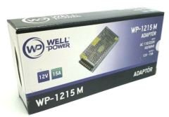 WELL POWER WP-1215M 12V 15A ADAPTÖR 12 VOLT 15 AMPER METAL KASA ADAPTÖR