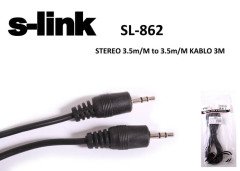 S-link SL-862 Stereo Streeo  Ses Kablosu 3m