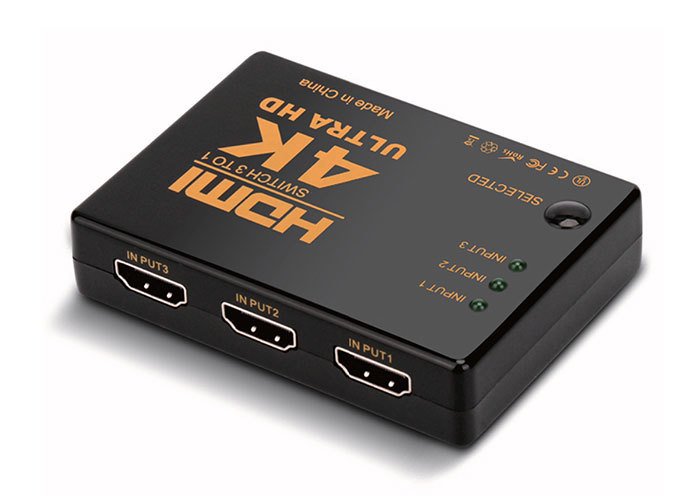 S-link SL-HSW4K33 3'Lü Hdmı Çoklayıcı HDMI 3 TO 1 SWITCH 4K*2K, IR +Adaptör