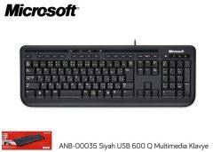 KLAVYE USB 600 Q MULTİMEDİA KLAVYE MICROSOFT ANB-00035