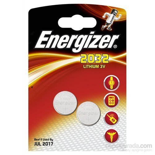 PİL 3V 2'Lİ  LİTYUM DÜĞME PİL ENERGIZER 2032