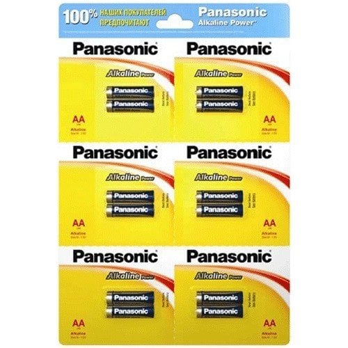 PİL 1.5V 12'Lİ AA ALKALİN POWER KALEM PİL PANASONIC LR6REB/12BTU