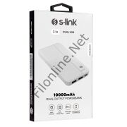 S-LINK IP-G10N 1000 MAH MICRO +TYPE C GİRİŞLİ POWERBANK BEYAZ TAŞINABİLİR PİL ŞARJ CİHAZI