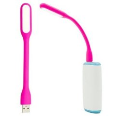 ELBA LXS-001 PEMBE OKUMA LAMBASI USB LED IŞIK ESNEK OKUMA LAMBA