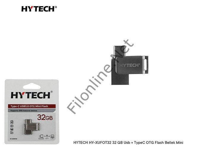 HYTECH HY-XUF0T32  USB + TYPEC 32 GB OTG FLASH BELLEK MİNİ