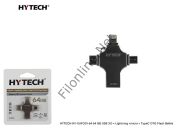HYTECH HY-XUF031-64 64GB USB 3.0 + LIGHTNING + MICRO + TYPEC OTG FLASH BELLEK