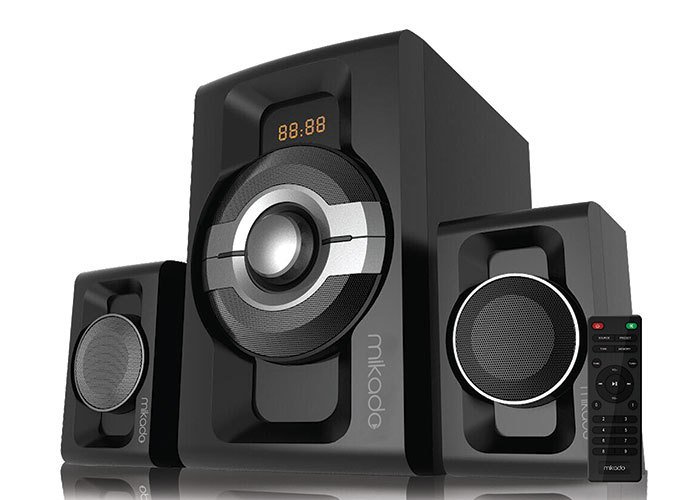 MİKADO MD-854BT SPEAKER HOPARLÖR 30W+15Wx2 SİYAH USB/SD/FM/BLUETOOTH 2+1 DESTEKLİ SPEAKER