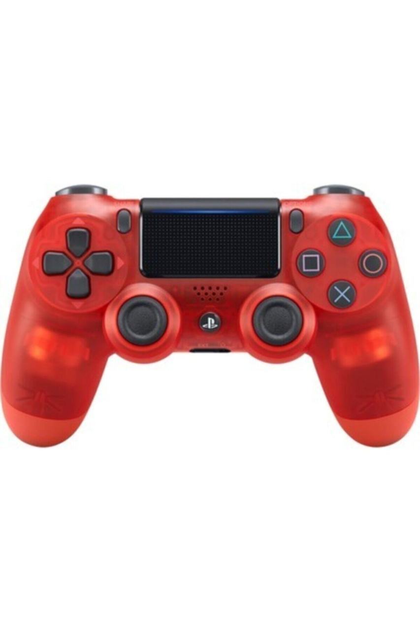 SONY PS4 KABLOSUZ OYUN KOLU PS4 DUALSHOCK JOYSTİCK PS4 ŞEFFAF KIRMIZI OYUN KOLU WIRELESS CONTROLLER