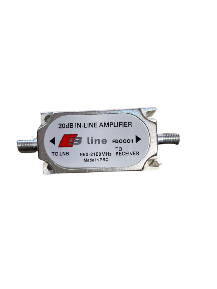 AMPLIFIER FULL HD 1080P 20 DB 950-2150 MHZ IN LINE AMPLIFIER S-LINE FD0001