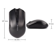 A4 Tech G3 200N Mouse 1000dpi V Track 2.4Ghz Nano-RF Alıcı Kablosuz Mouse Siyah