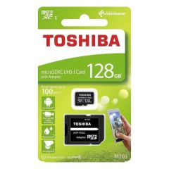 Toshiba THN-M203K1280EA M203 Hafıza Kartı 128 Gb 100MB/s  Class 10 Micro Sd Kart High Speed