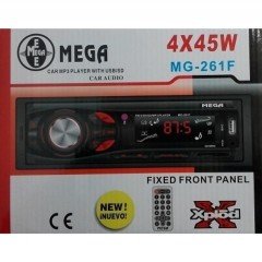 MEGA MG-261FBT OTO TEYP USB/SD/MMC/FM RADYO/BLUETOOTH 4x45W RENKLİ LED EKRAN