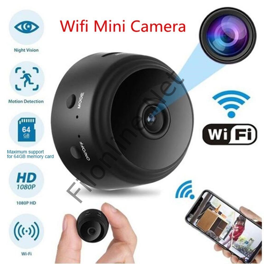 MİNİ WIFI 1080P FULL HD UZAKTAN İZLEMELİ GECE GÖRÜŞLÜ, SENSÖRLÜ VE ALARM  GİZLİ IP  KAMERA  A9