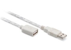 S-link SL-UE140 Uzatma Kablo Usb 20M USB to USB Erkek-Dişi Şeffaf Kablo