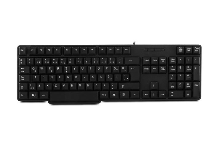 Everest KB-517P Klavye PS/2 Kablolu Türkçe Q Klavye Siyah