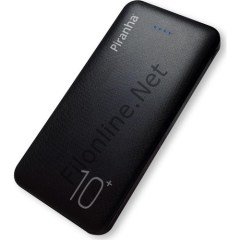 PIRANHA 9001 POWERBANK 10000MAH TYPE-C IN&OUT 2.1A SLIM DESIGN 2xUSB POWERBANK