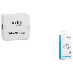 S-LINK SL-VHC10 DÖNÜŞTÜRÜCÜ VGA TO HDMI MİNİ MODEL DÖNÜŞTÜRÜCÜ