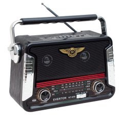 EVERTON RT-855 NOSTALJİK RADYO USB/FM/AM/SW/SD/AUX 3 BAND BLUETOOTH'LU MÜZİK KUTUSU