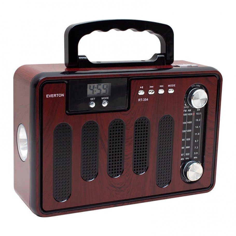 EVERTON RT-354 NOSTALJİK RADYO FM-AM-SW-USB-TF-AUX 3 BAND BLUETOOTH'LU MÜZİK KUTUSU