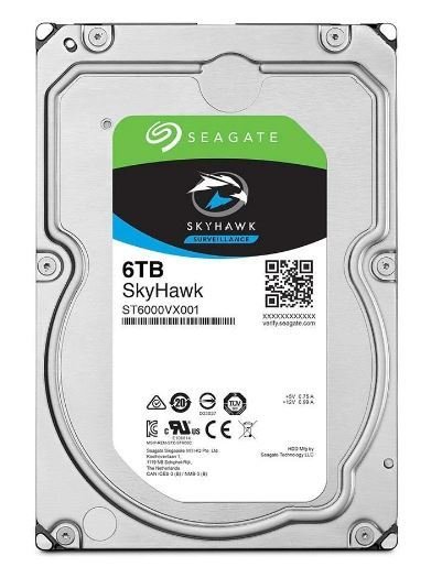 SKYHAWK SEAGATE ST6000VX001 HARDDİSK 3.5'' 256MB 6TB 5900RPM SATA 3.0 HARDDİSK 7/24 GÜVENLİK DİSKİ