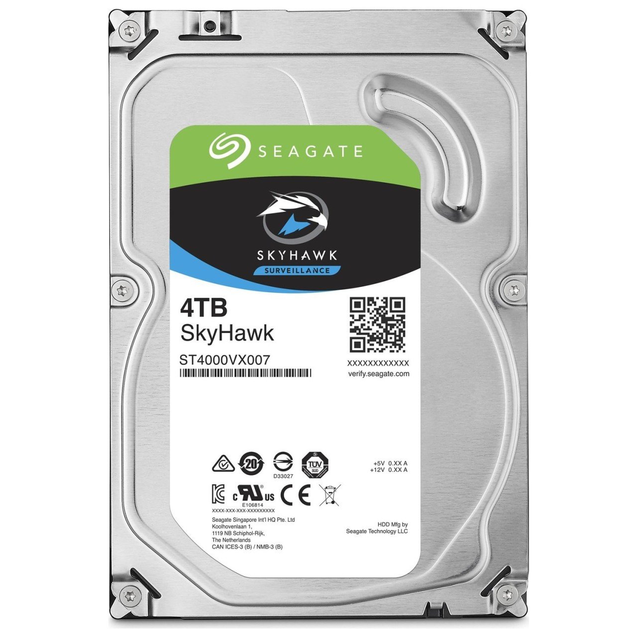 SKYHAWK SEAGATE ST4000VX007 HARDDİSK 3.5'' 64MB 4TB 5900RPM SATA 3.0 HARDDİSK HDD GÜVENLİK DİSKİ