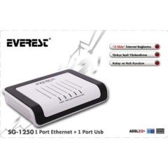 Everest SG-1250 Modem Ethernet + USB Combo 1 Port ADSL 2/2+ Modem