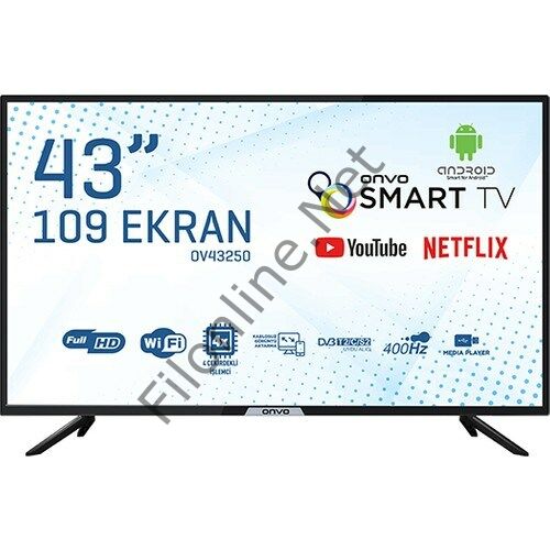 ONVO OV43250 43'' 109 EKRAN UYDU ALICILI FULL HD ANDROID SMART LED TV