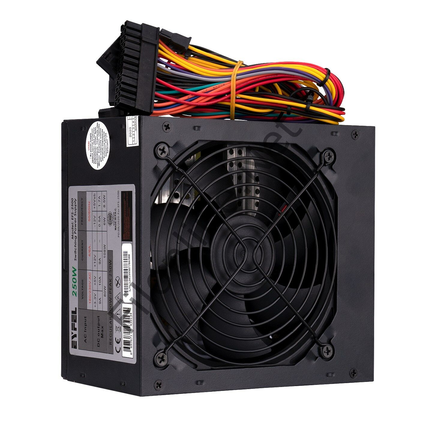 EYFEL EFS-2500 REAL 200W PEAK  250W 2*SATA 12CM FANLI POWER SUPPLY