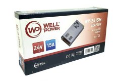 WELLPOWER WP-2415M 24 VOLT 15 AMPER METAL KASA ADAPTÖR 24V 15A ADAPTÖR