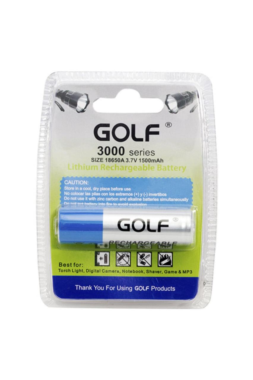 GOLF 18650 Şarj Edilebilir Pil Lithium 3000 Series 3.7V 1500mAh