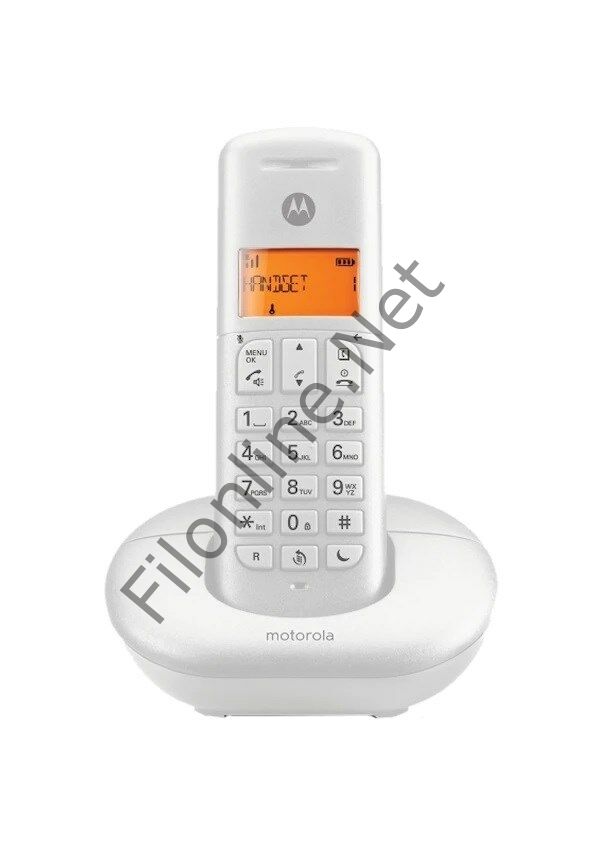 MOTOROLA E201 DİJİTAL KABLOSUZ DECT TELSİZ TELEFON  BEYAZ