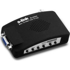 S-Link Sl-Av215 Çevirici Adaptör 200MHz 3D 5V 1A BNC / Video - Vga Çevirici Adaptör