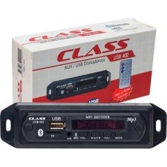 Class  - 402 Oto AUX-SD-USB Mikrofonlu Kumandalı Mp3 Çalar Bluetooth Çevirici Modül