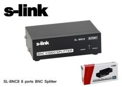 S*LINK SL-BNC8 BNC SPLİTTER 8 PORT 9V 110MHZ VİDEO BNC SPLİTTER