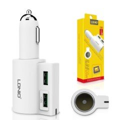 LDNIO CM10 Araç Şarj Adaptörü 4.2A 2 USB Araç Çakmaklık ve Şarj Adaptörü