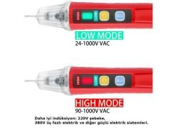 Unit UT12D Temassız Ac Voltaj Gerilim Dedektörü