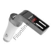 HYTECH HY-XCB75 5V 2.1A LED EKRAN USB +TF DESTEĞİ GRİ BLUETOOTH FM TRANSMITTER