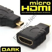 DARK MICRO HDMI M TO HDMI F DÖNÜŞTÜRÜCÜ HDMI DİŞİ- MICRO HDMI ERKEK( TABLET, KAMERA, CEP TELEFON)