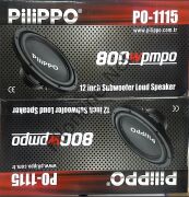 PILIPPO PO-1115 12 INCH 800W SUBWOOFER LOUD SPEAKER