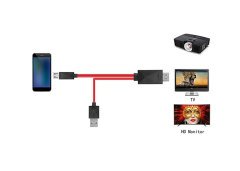 S-LINK MHL-50 ÇEVİRİCİ KABLO HDMI MHL MICRO 5 PİN HDMI GÖRÜNTÜ AKTARICI KABLO