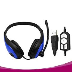 KOMC B19 Oyuncu USB Stereo Kulaklık Mavi