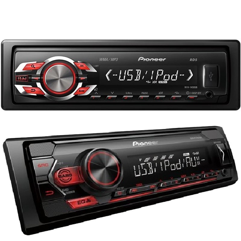 PIONEER MCH-S125UI OTO TEYP 50WX4 USB/AUX/MP3/WMA/WAV MEKANİKSİZ UZAKTAN KUMANDALI OTO TEYP