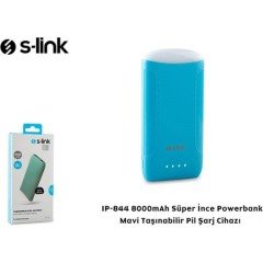 S-link IP-844 Powerbank  8000mAh Mavi