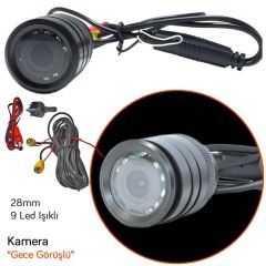 TWOGO GO-125 GECE GÖRÜŞLÜ KAMERA 28MM 9 LED IŞIKLI  120° GÖRÜŞ AÇILI GECE GÖRÜŞLÜ KAMERA