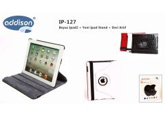Addison IP-127 Stand ve Deri Kılıf iPad İçin