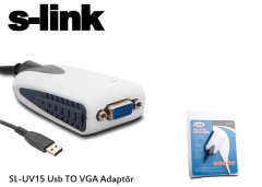 S-link SL-UV15 Usb TO VGA Dönüştürücü Adaptör