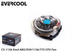 Evercool Cs-1156 Fan Amd Am2/939/1156/775 Cpu