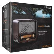 MİKADO MN-R70 NOSTALJİ 5W*2 FM RADYON + BLUETOOTH DESTEKLİ MÜZİK KUTUSU