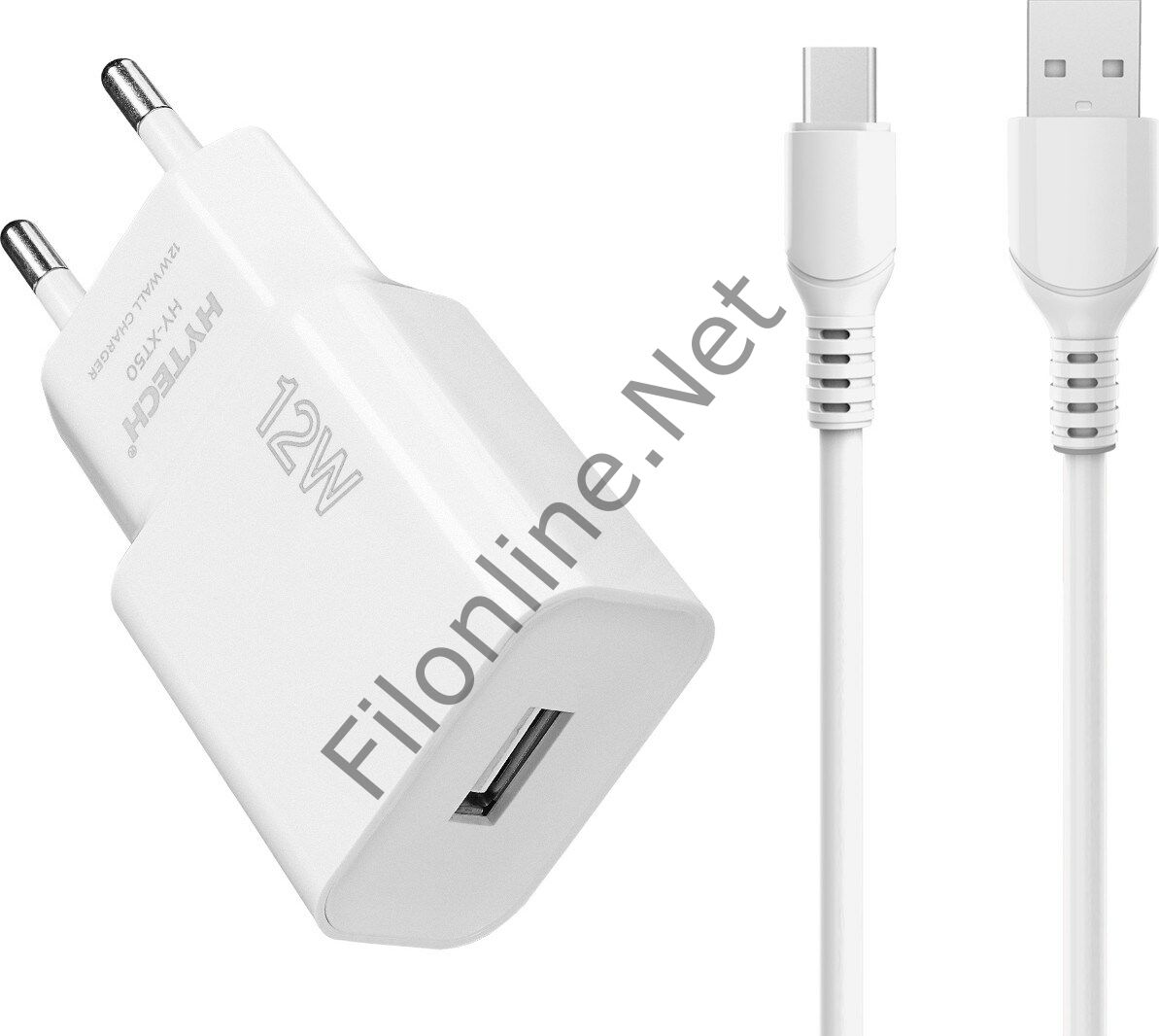 Hytech HY-XT50T 12W 5V 2.4A Beyaz Type Usb-C Kablolu Şarj Adaptörü